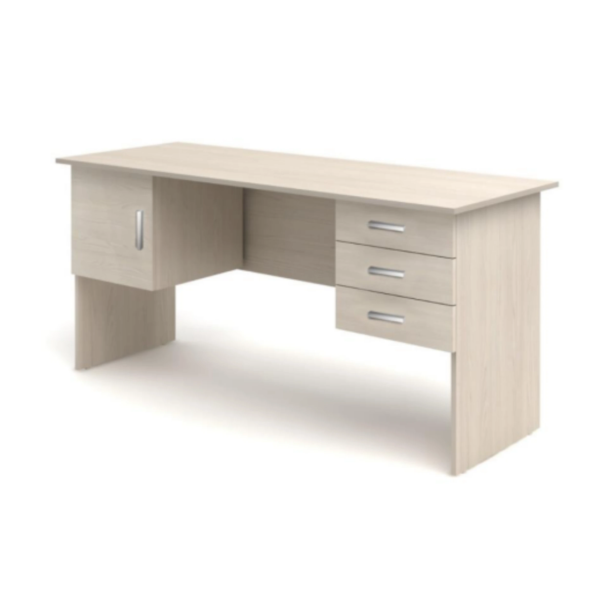 İşçi Masası – 3 Çəkəcəli və 1 Şkaflı, Tumbalı (1200x600x750 mm)