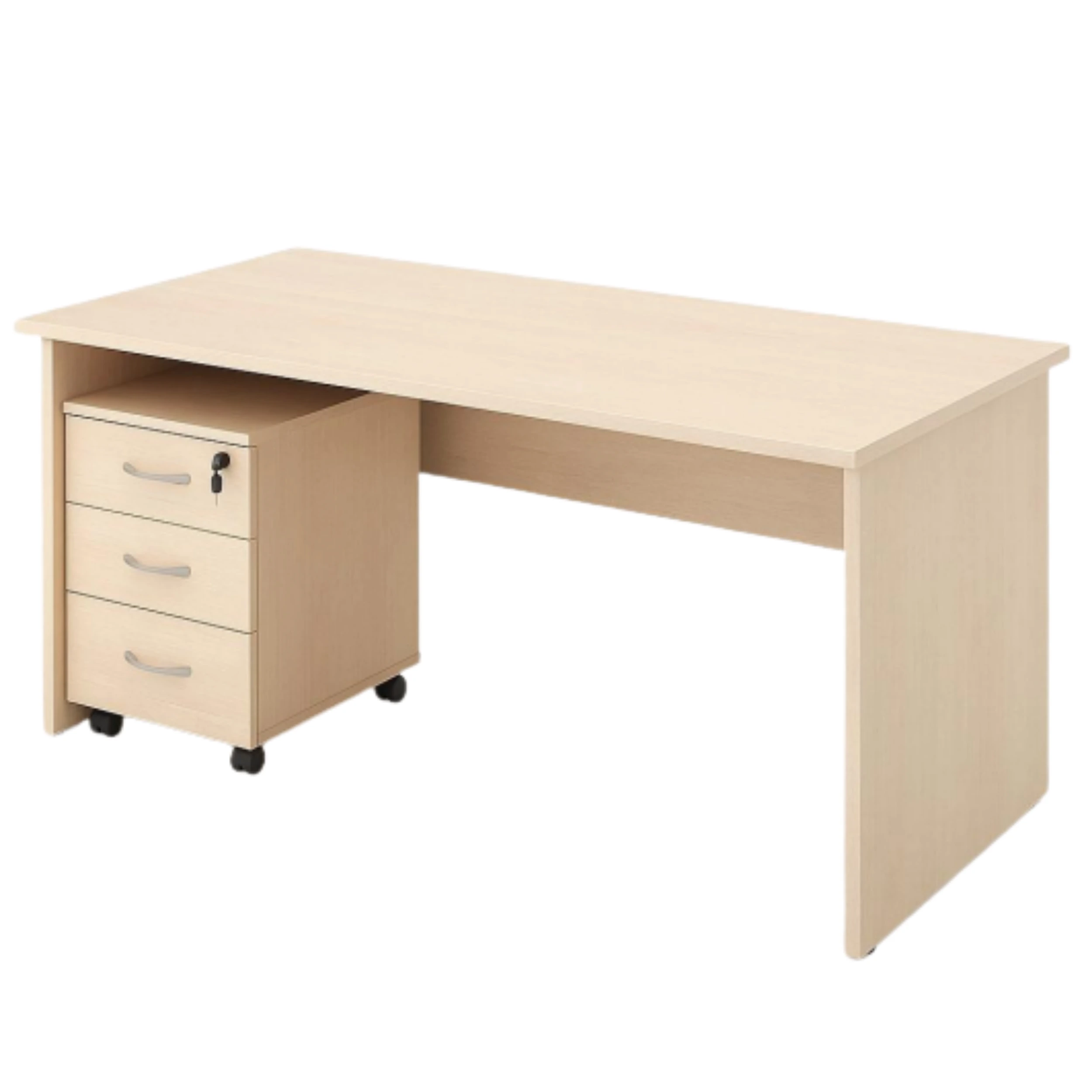 Study Desk + 3 Siyirməli Tumba (1400x600x750 mm)