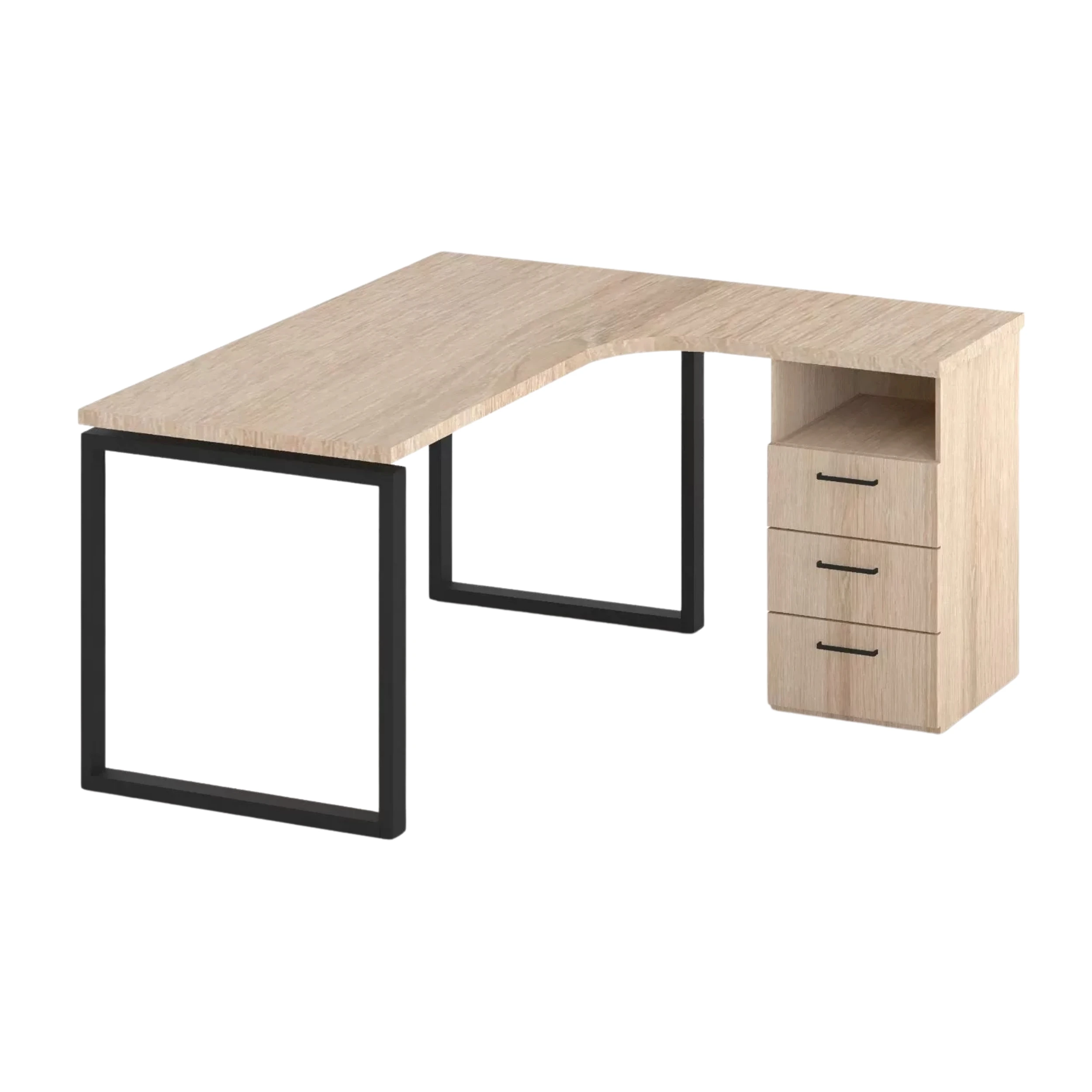 Künc masa – metalkarkaslı